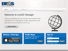 Tablet Screenshot of mygismanager.com